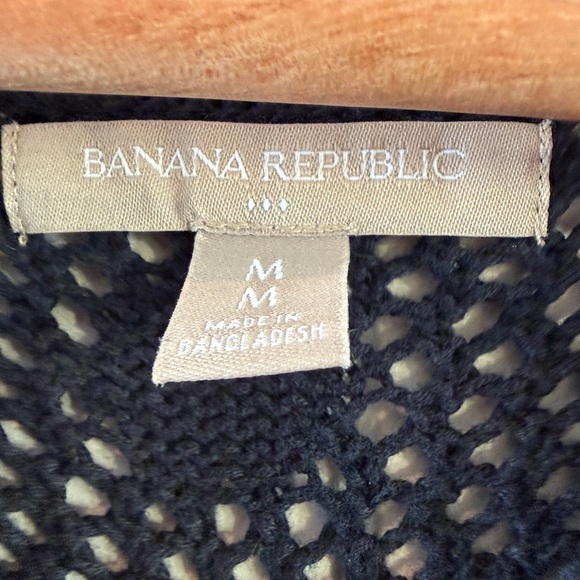 Banana Republic Medium Navy Textured Knit Sweater - Picture 4 of 5